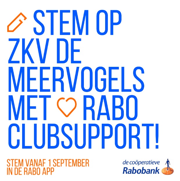 Steun ZKV De Meervogels met jouw stem bij Rabo ClubSupport!