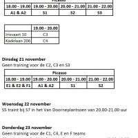 Informatie start zaalcompetitie