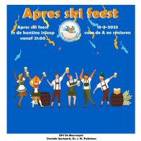 Zaterdag 18 maart: Apres ski feest
